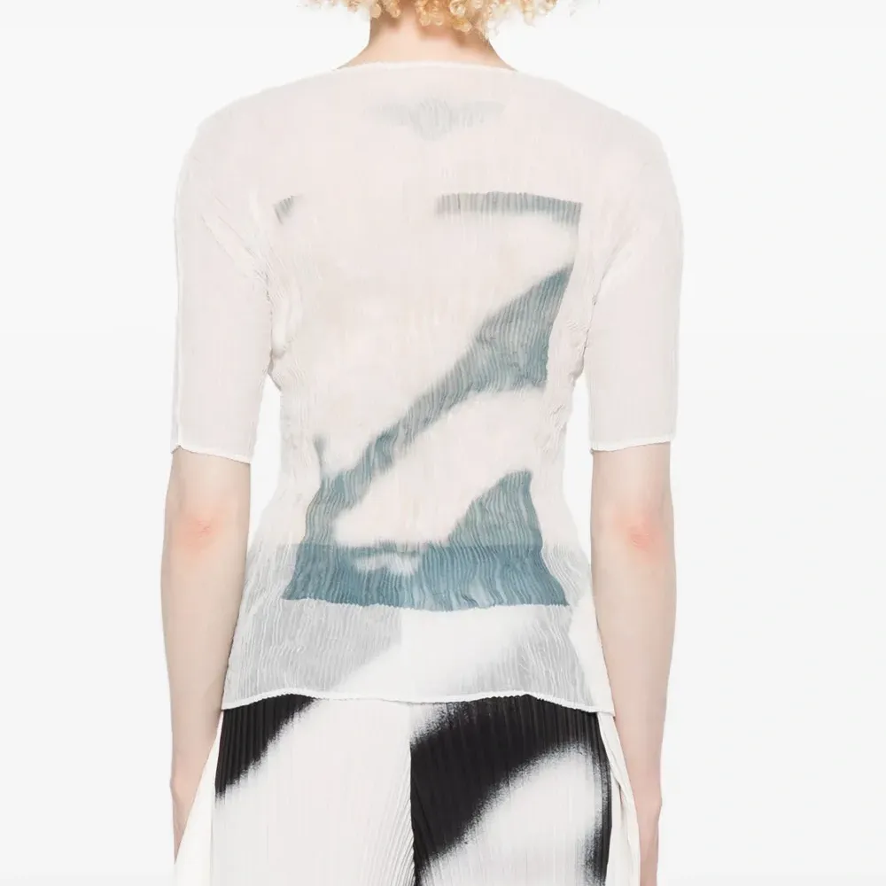 плиссированный топ