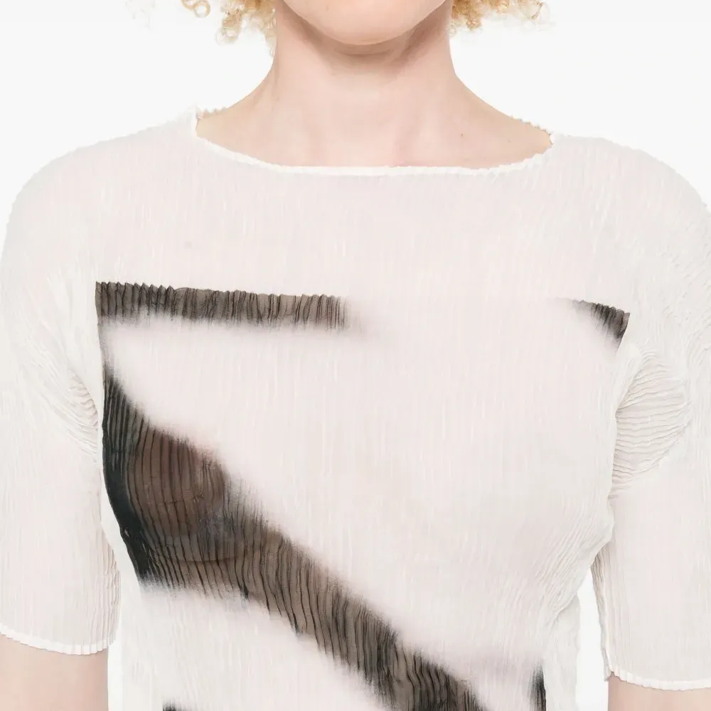 плиссированный топ