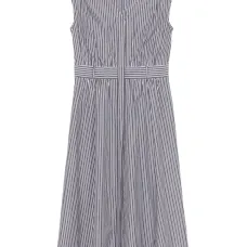 Платье миди в полоску