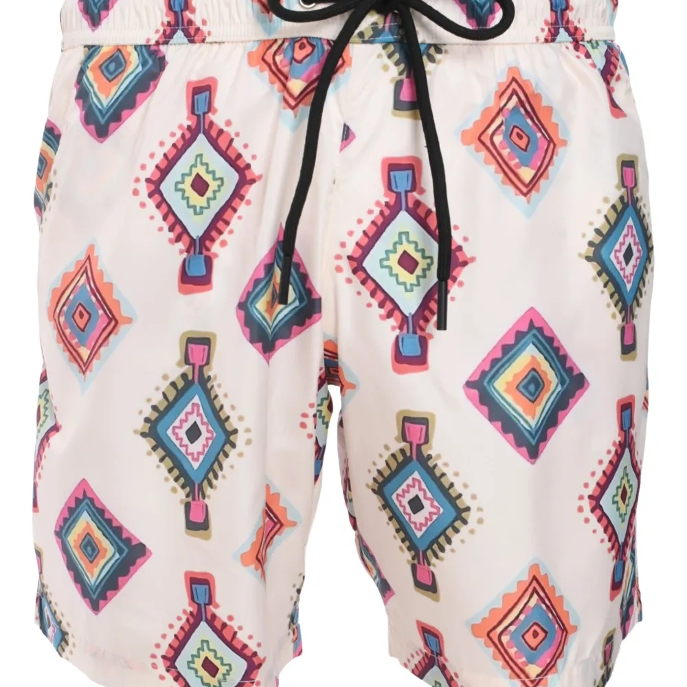 Плавки-шорты с геометричным принтом