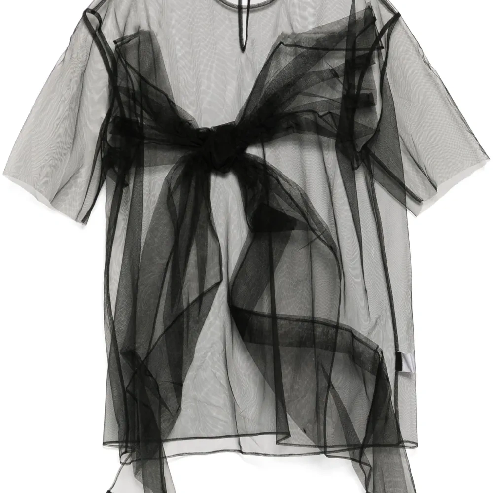 Футболка оверсайз с бантом