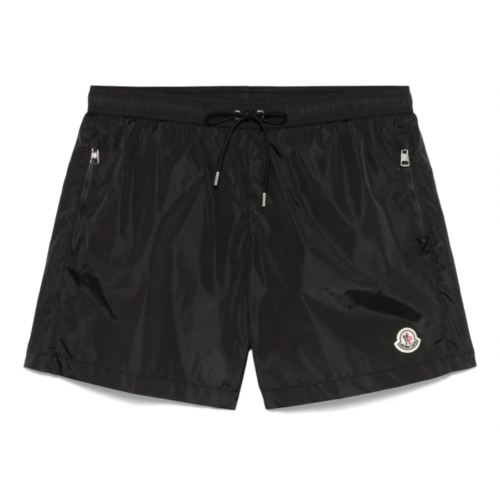 Плавки-шорты с нашивкой-логотипом