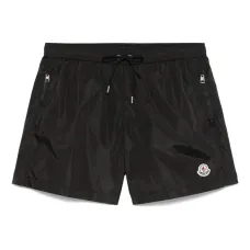 Плавки-шорты с нашивкой-логотипом