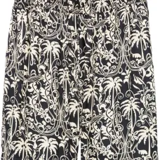 Шорты-бермуды с графичным принтом