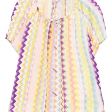 Блузка с узором зигзаг