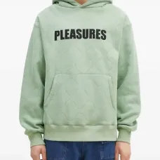 Стеганое худи с нашивкой-логотипом