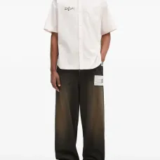 рубашка с графичным принтом