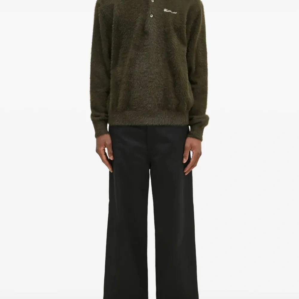 Свитер с воротником поло