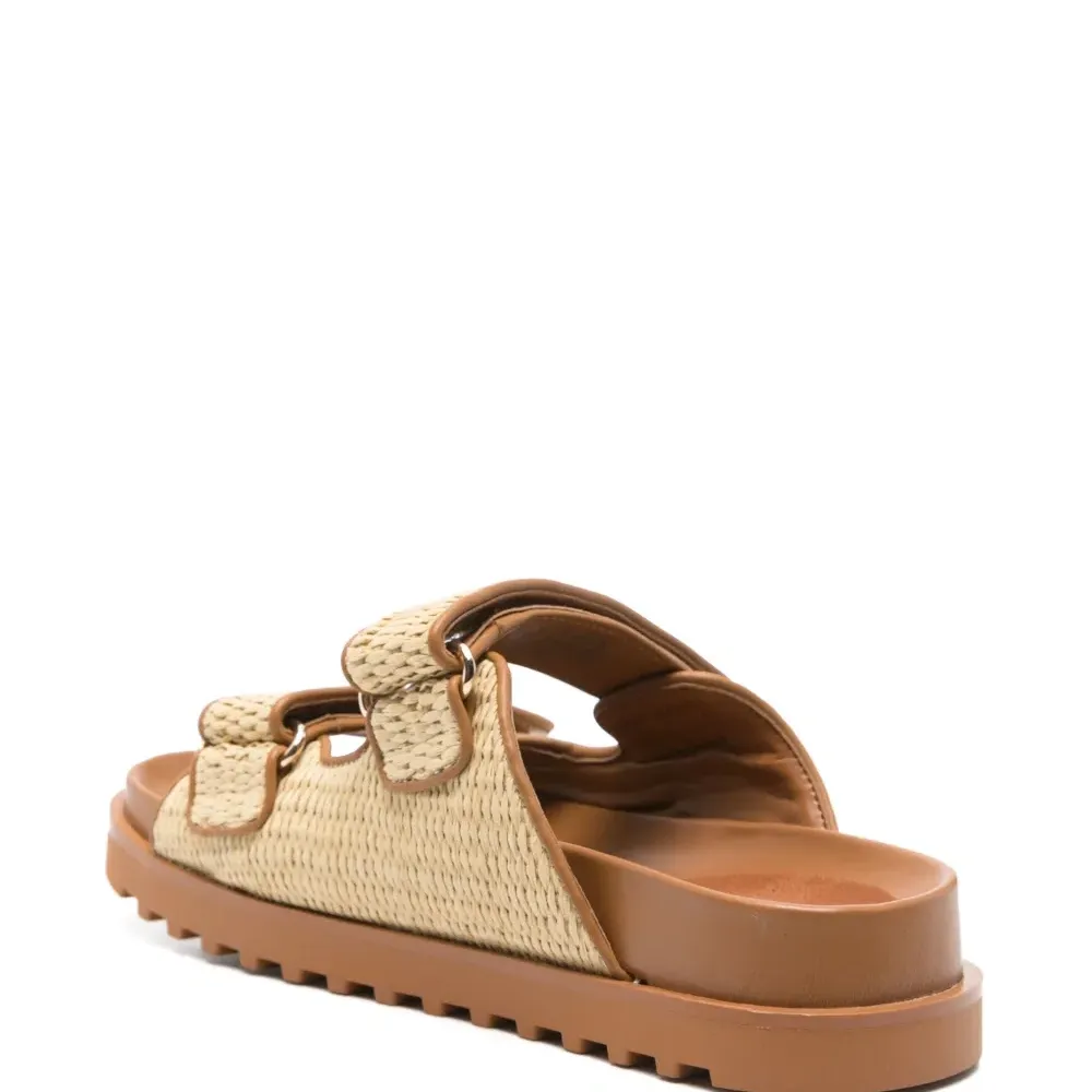 Сандалии из рафии