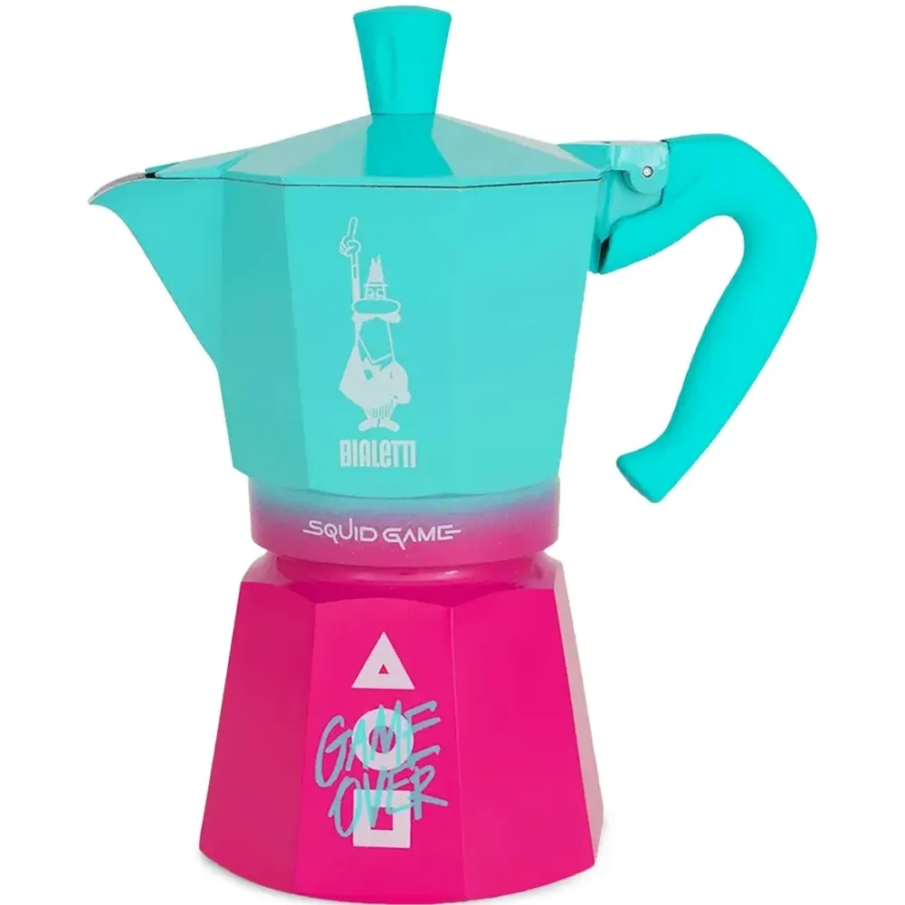 Кофеварка для эспрессо из коллаборации с Squid Game