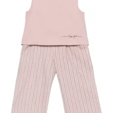 Комплект из полосатой рубашки и брюк