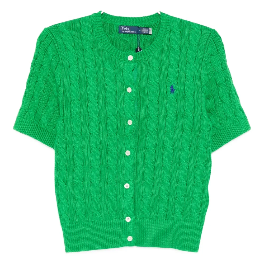 Кардиган с вышитым логотипом