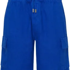 Льняные шорты-бермуды