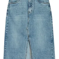 Джинсовая юбка с нашивкой-логотипом Джинсовая юбка с нашивкой-логотипом