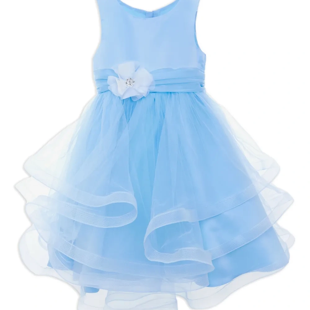 Платье с цветочной аппликацией