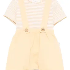 Комплект из шортов и футболки в полоску