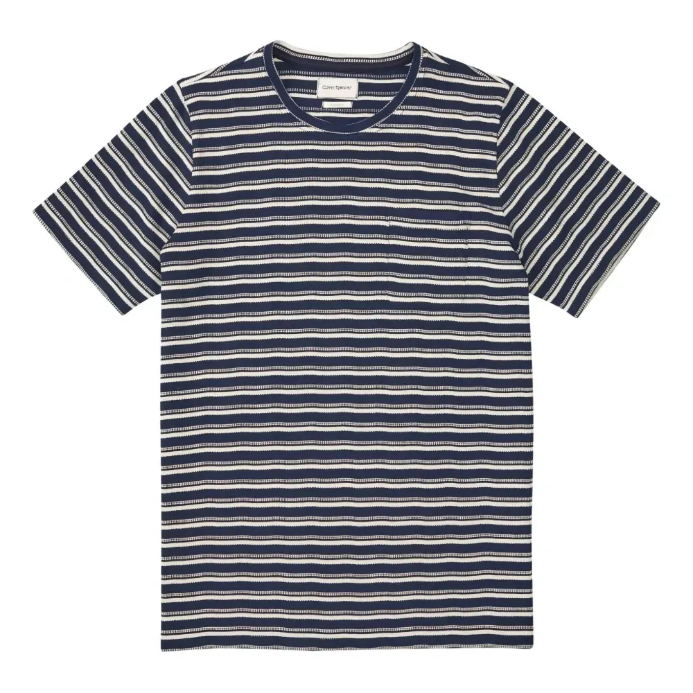 Полосатая футболка с короткими рукавами Полосатая футболка с короткими рукавами