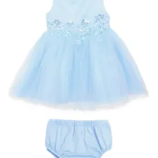 Платье с цветочной аппликацией Платье с цветочной аппликацией