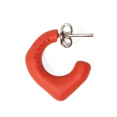 Полукруглая серьга