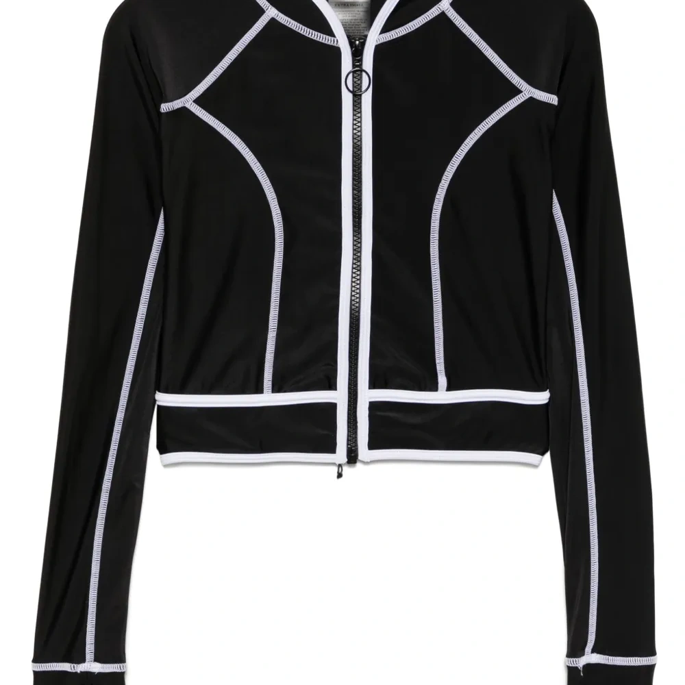 Топ с длинными рукавами и вставками