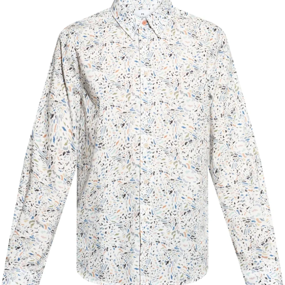 Рубашка с абстрактным принтом