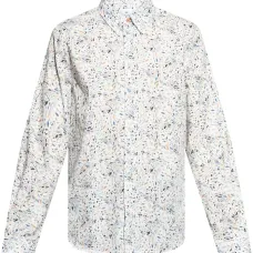 Рубашка с абстрактным принтом