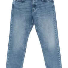 Прямые джинсы с нашивкой-логотипом Прямые джинсы с нашивкой-логотипом