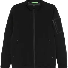 Пуховик с нашивкой-логотипом