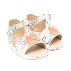 Сандалии с принтом пейсли