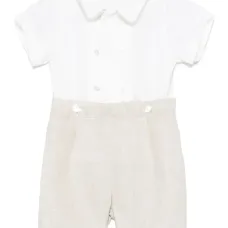 Льняной комплект из рубашки и шортов