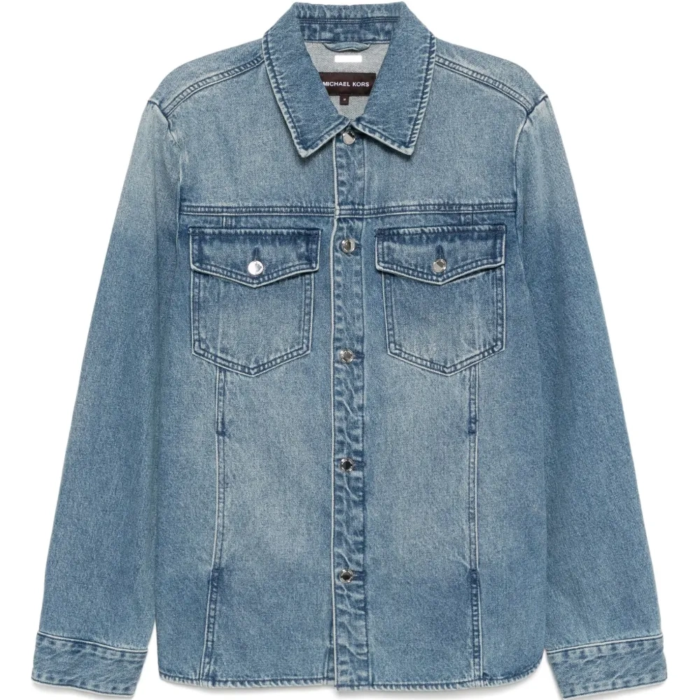 Джинсовая куртка-рубашка