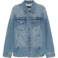 Джинсовая куртка-рубашка