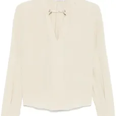 Блузка с цепочкой и логотипом Блузка с цепочкой и логотипом