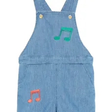 Джинсовый ромпер с вышивкой