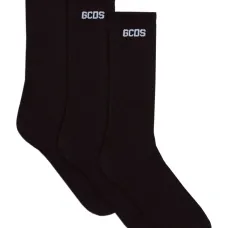 Комплект из трех пар носков с жаккардовым логотипом