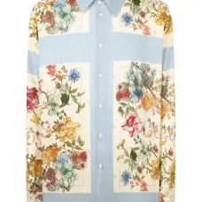 рубашка с цветочным принтом рубашка с цветочным принтом