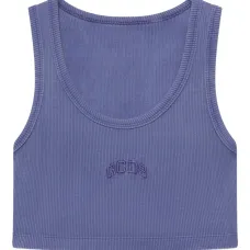 Топ с вышитым логотипом