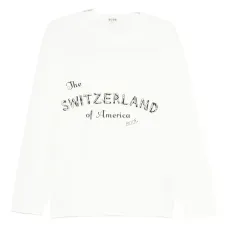 Футболка с длинными рукавами и графическим принтом