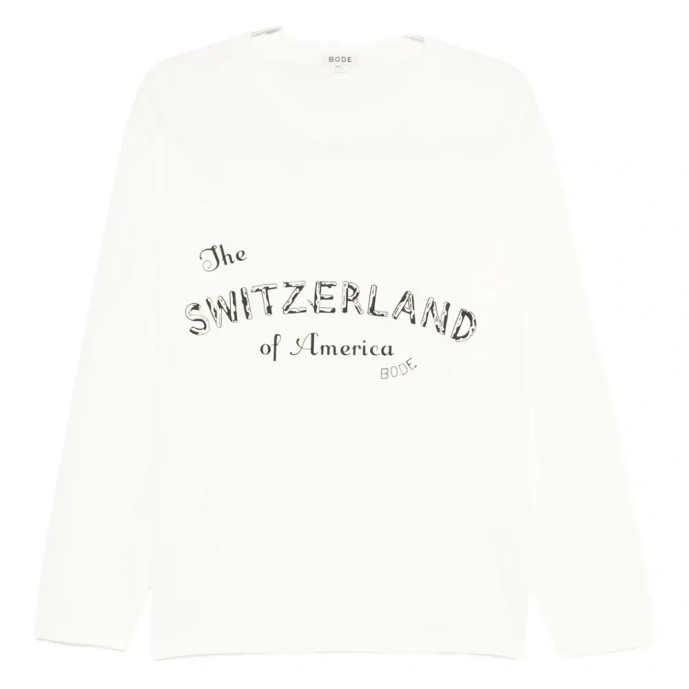 Футболка с длинными рукавами и графическим принтом