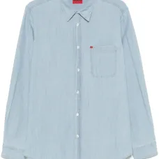 Рубашка из ткани шамбре