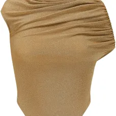 Драпированный топ без рукавов