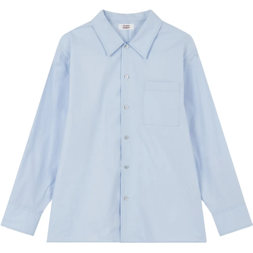 Рубашка с накладным карманом