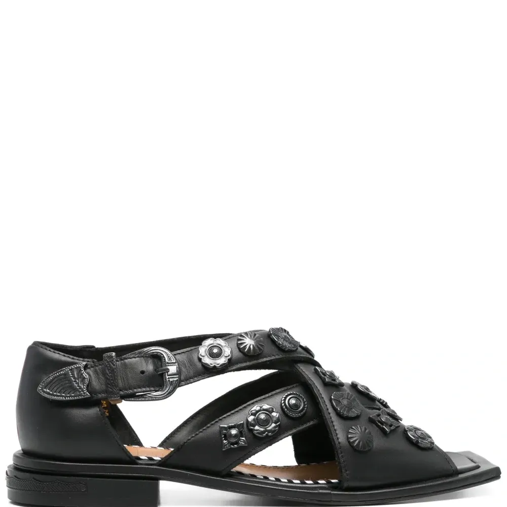 Сандалии с перекрестными ремешками