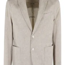 Пиджак с накладными карманами