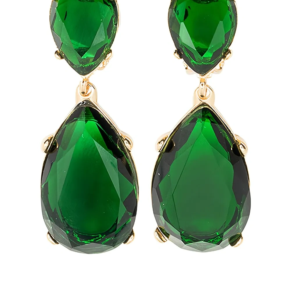 Серьги с изумрудами