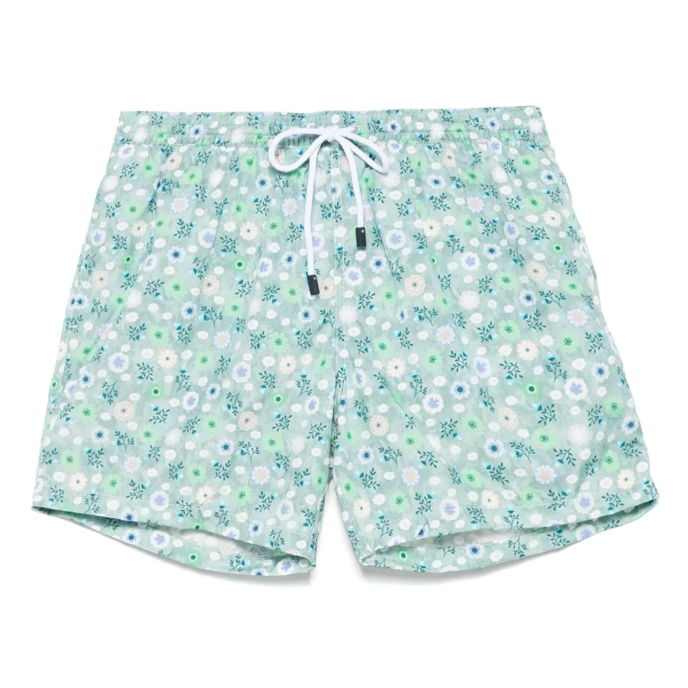Плавки-шорты с цветочным принтом