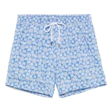Плавки-шорты с цветочным принтом
