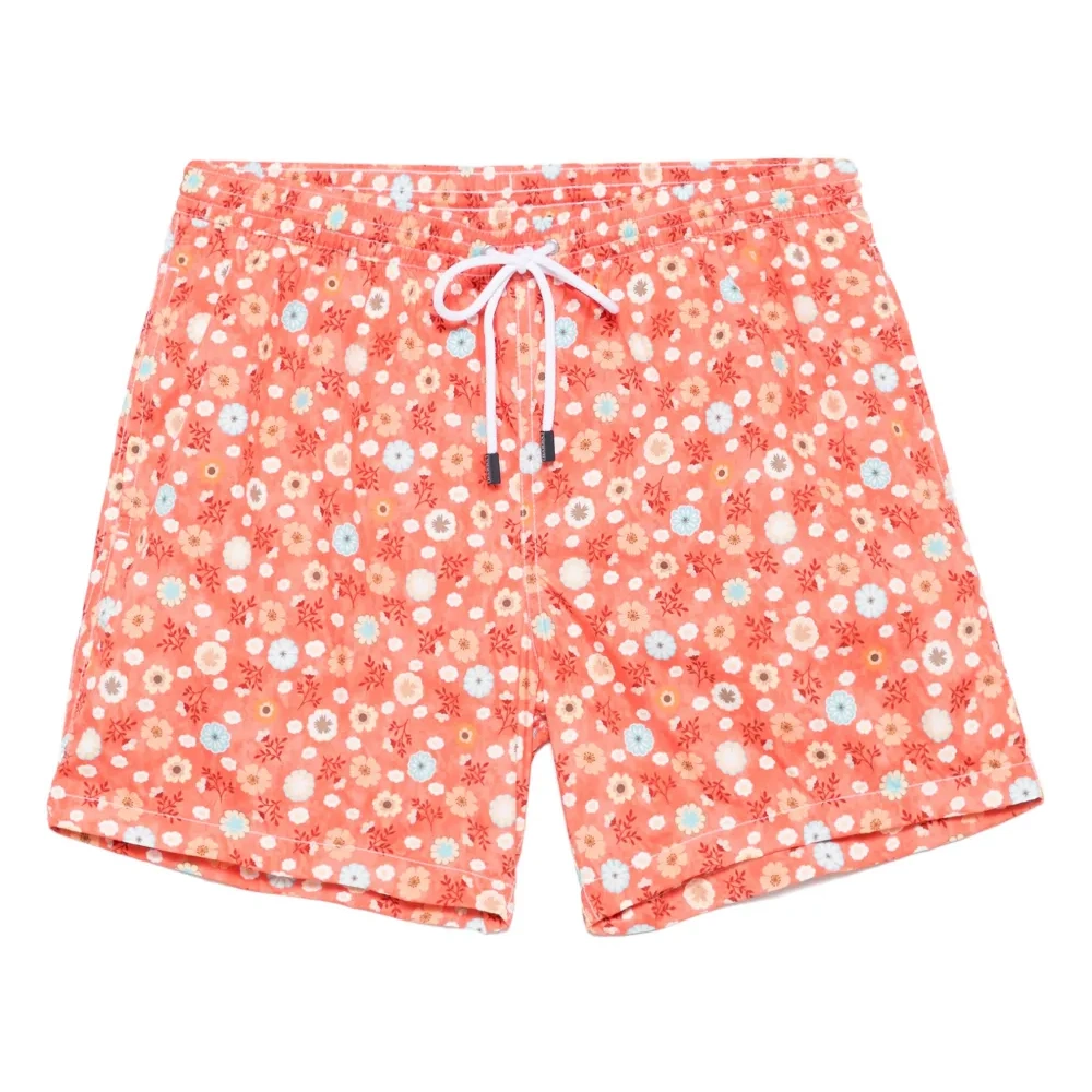 Плавки-шорты с цветочным принтом