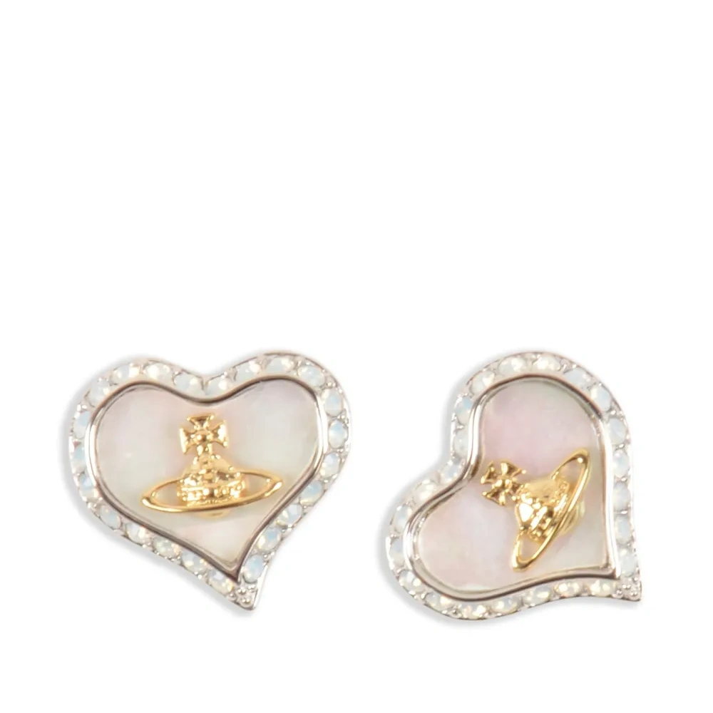 Серьги в форме сердца