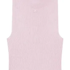 Топ с высоким воротником